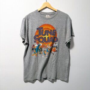 VINTAGE Y2K Space Jam Tune Squad T-Shirt Gray M - Delta Pro Weight